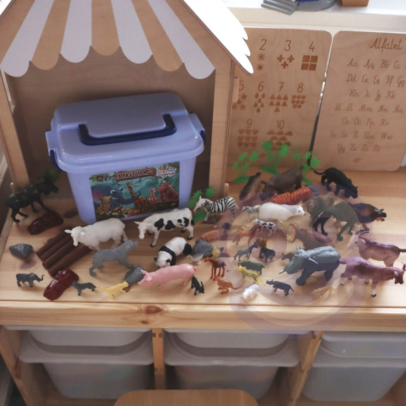 WOOPIE diverse Dieren figuren en beeldjes XXL – 58 stuks