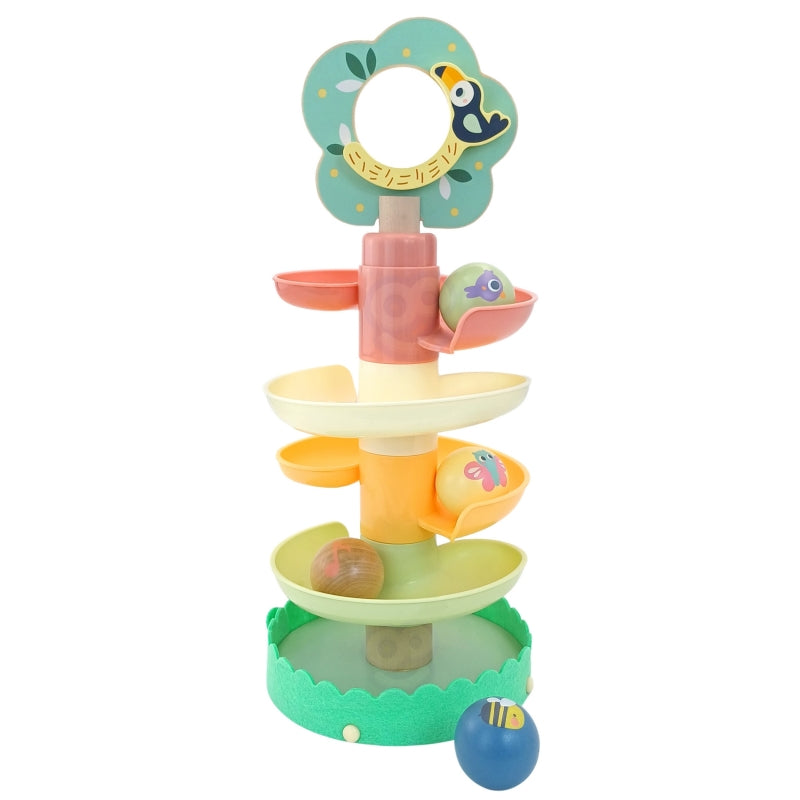 WOOPIE Houten ballen toren Sensorisch Educatief 6 stuks