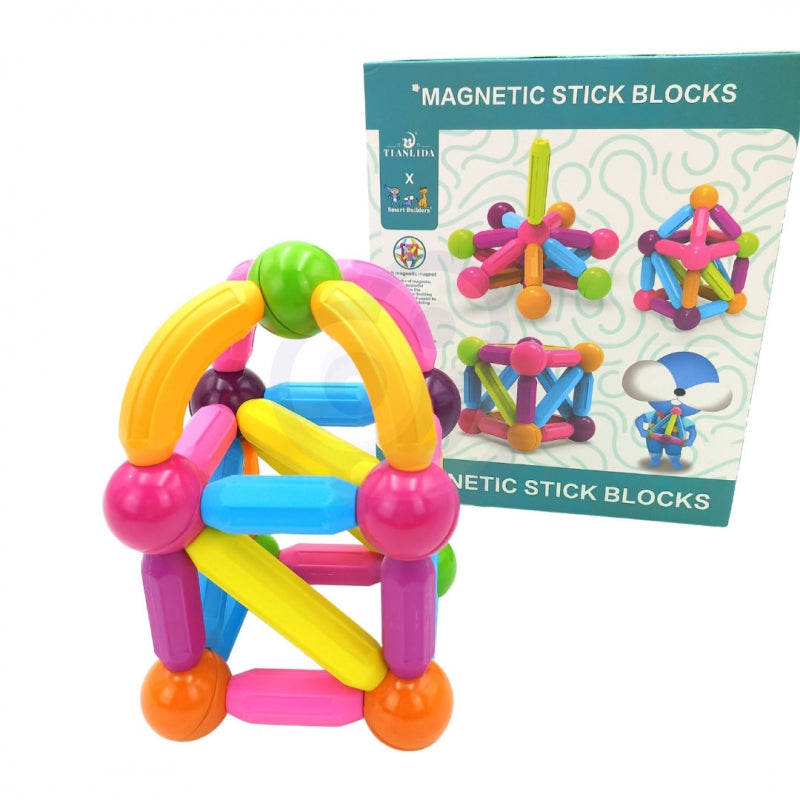 WOOPIE Magnetische Constructie- en Educatieve Blokken – Groot en Stevig – 28-delig