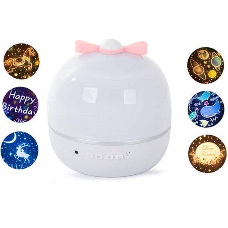 WOOPIE Sterrenprojector "Magische Dromen" voor kinderen, LED-projector met 6 standen