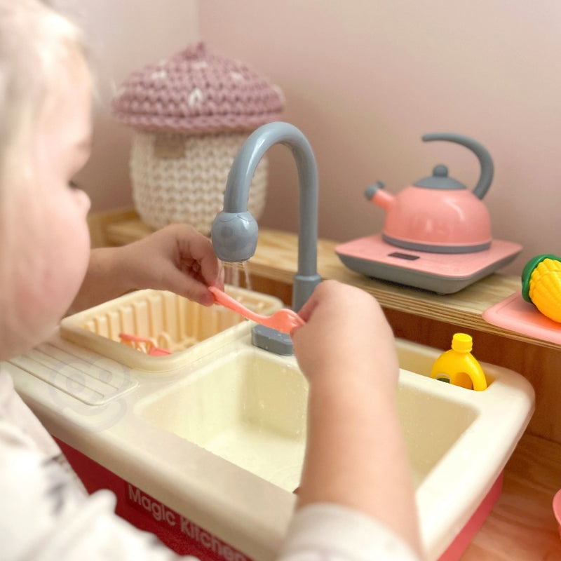 WOOPIE 2-in-1 speelgoed Gootsteen Keuken set met Kraan en Water