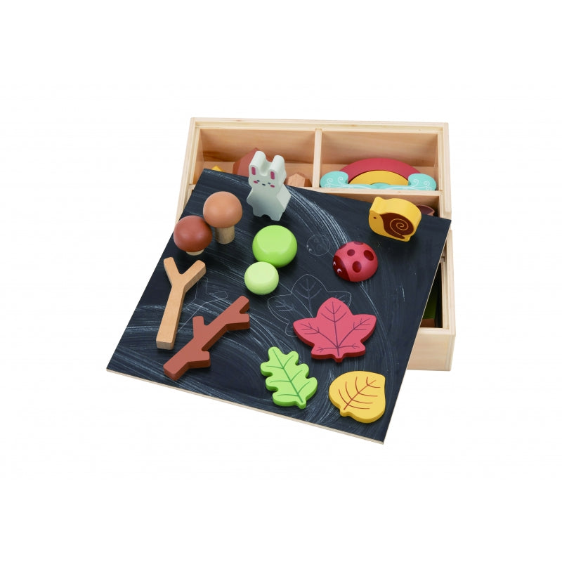 TOOKY TOY Natuur set Stapelblokken puzzel