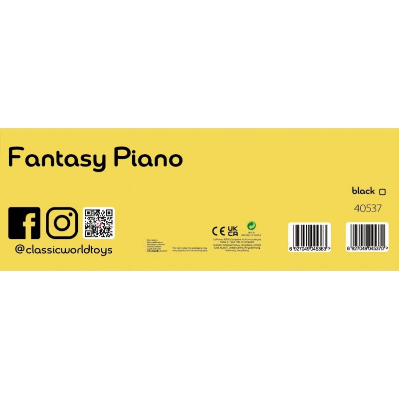 CLASSIC WORLD Piano voor kinderen - Zwart