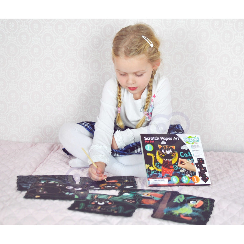 WOOPIE ART&FUN Krasschilderijen voor Kinderen 7 stuks