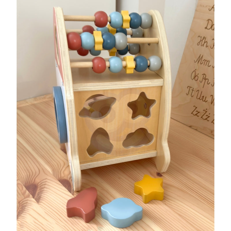 TOOKY TOY Ruimteraket Activiteitensorteerder Houten Doolhof