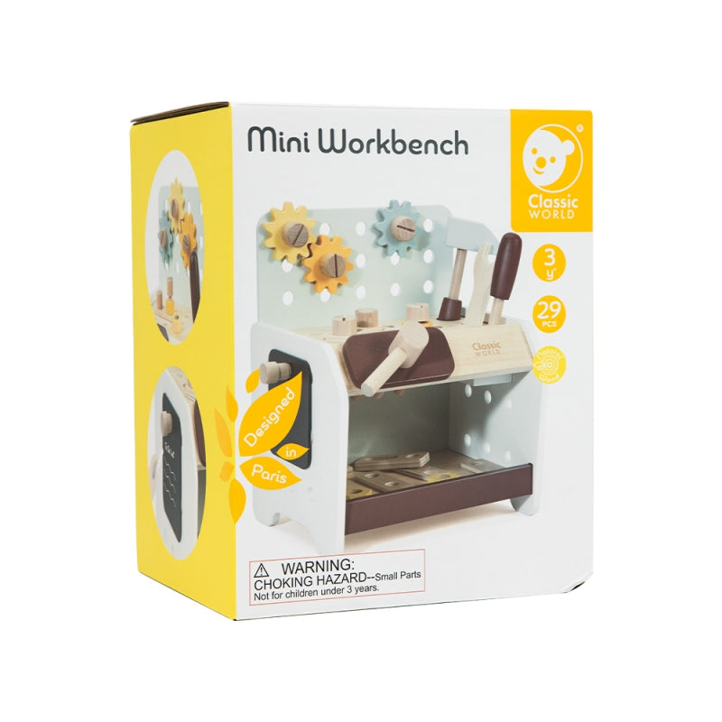 CLASSIC WORLD houten werkbank met gereedschap