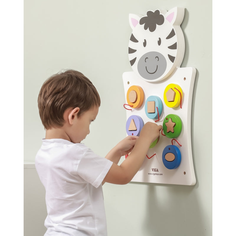 VIGA Houten Zebra Speelbord - FSC Certificaat