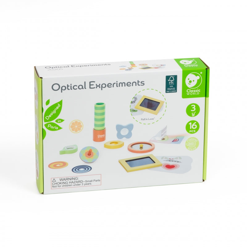 CLASSIC WORLD Optische Experimenten Set - Zintuigen Training - 16 stuks