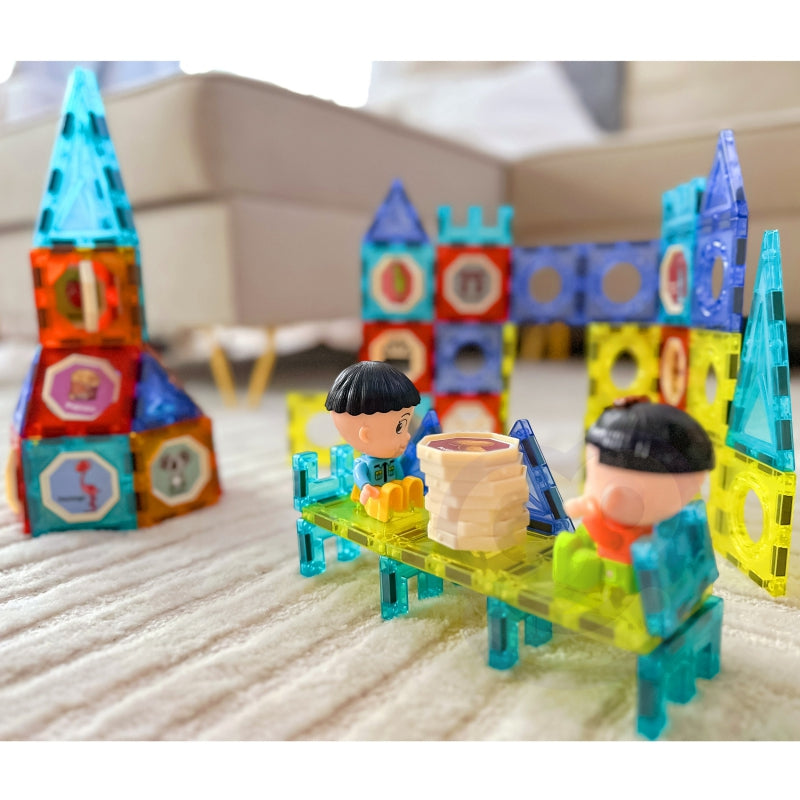 WOOPIE Magnetische Bouwblokken Kasteel 98 stuks