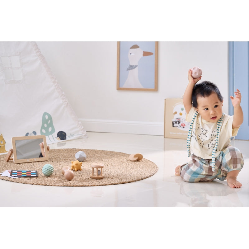 VIGA Educatieve Baby Speelgoedbox van geboorte tot 6 maanden