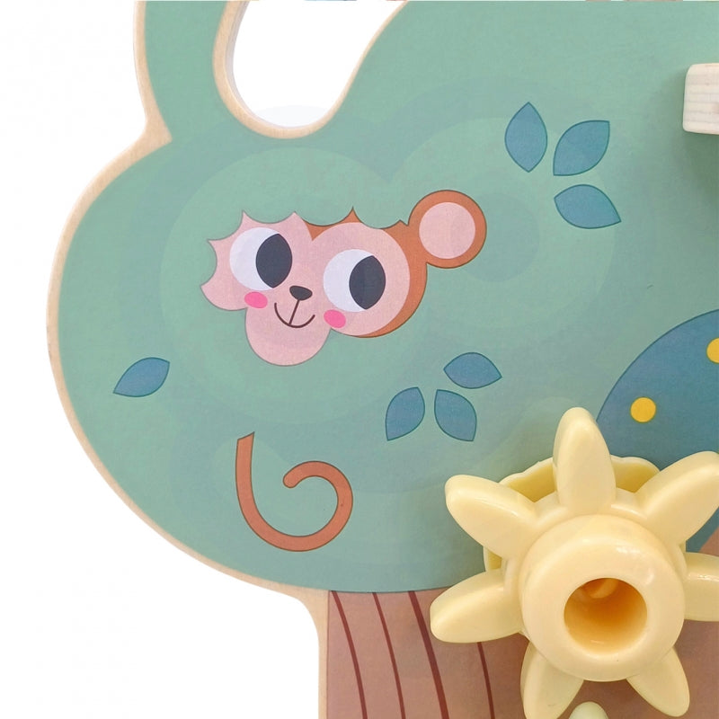 WOOPIE GREEN 4-in-1 Kogelbaan, Activiteitenboom - Montessori speelgoed - FSC gercertificeerd