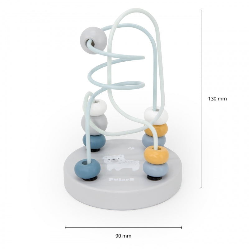 VIGA PolarB Houten Handzame Labyrint Rijgloop Motorische Speelgoed 1 stuk