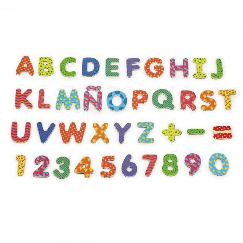 VIGA Houten Magnetisch Set Letters en Cijfers