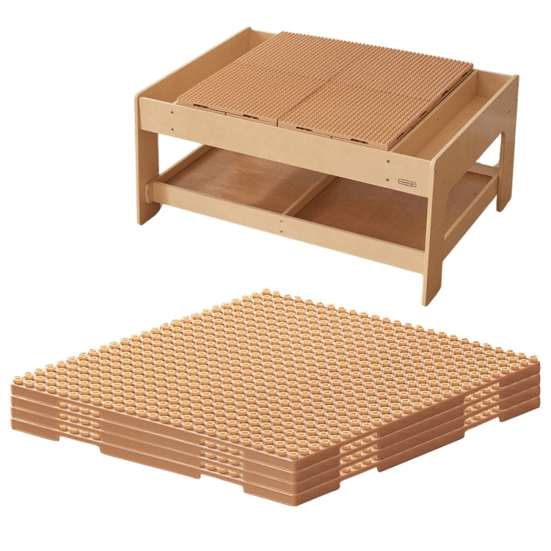 MASTERKIDZ Bouwstenenset 135 stuks met 4 Bouwpanelen