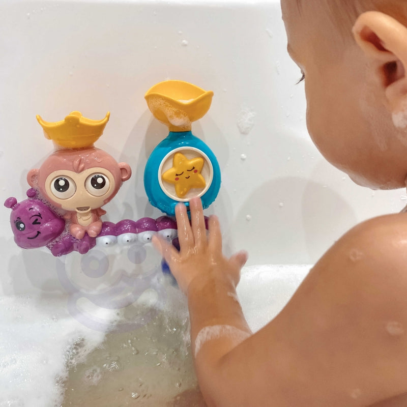 WOOPIE Badspeelgoed Aapje + Beker voor Baby's
