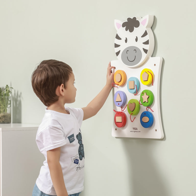 VIGA Houten Zebra Speelbord - FSC Certificaat