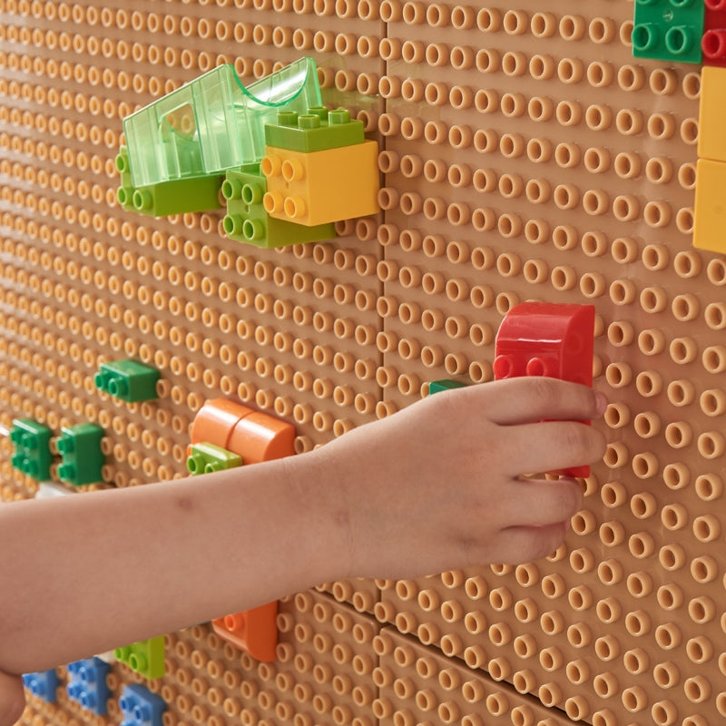 MASTERKIDZ Bouwstenenset 135 stuks met 4 Bouwpanelen