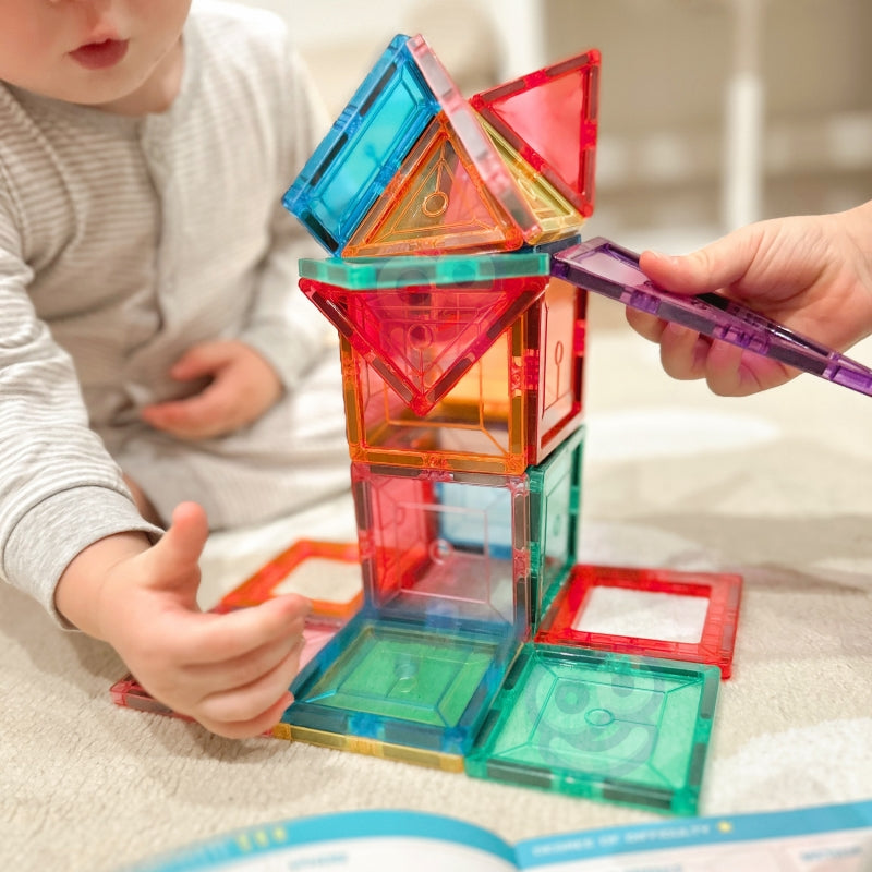 WOOPIE Magnetische Bouwblokken Montessori 3D, 28 stuks