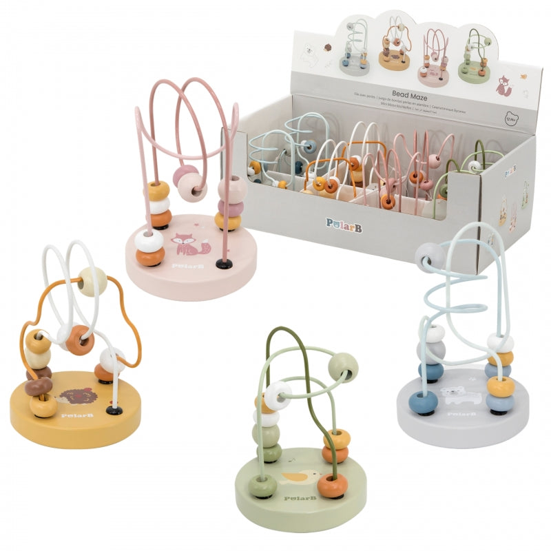 VIGA PolarB Houten Handzame Labyrint Rijgloop Motorische Speelgoed 1 stuk