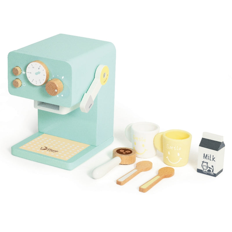 CLASSIC WORLD Houten Koffiezetapparaat voor Kinderen - 7 delig