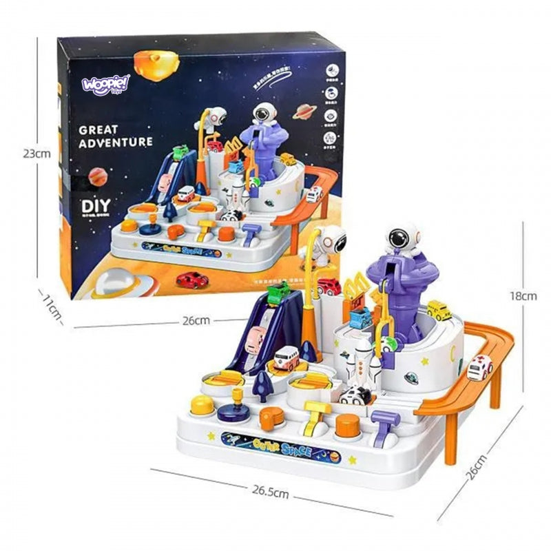 WOOPIE Interactieve Hindernisbaan voor Auto's 'Avontuur van de Astronaut