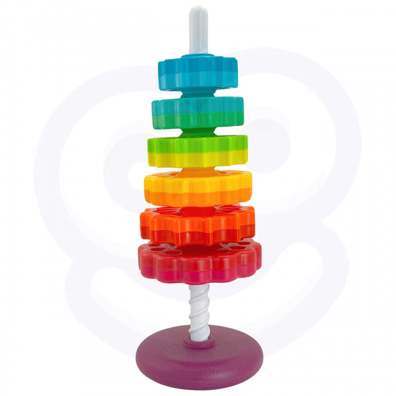 WOOPIE BABY Educatieve Piramide Draaiende Toren - Baby speelgoed