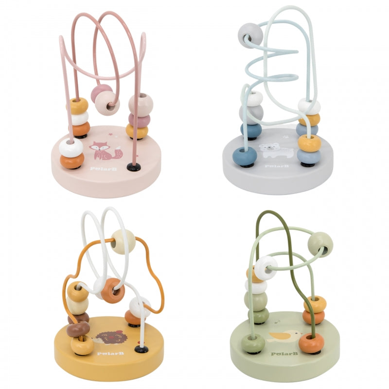 VIGA PolarB Houten Handzame Labyrint Rijgloop Motorische Speelgoed 1 stuk