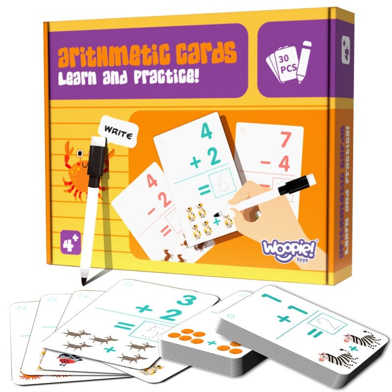 WOOPIE Educatieve Kaarten spel, Flashcards voor het Leren van Tellen
