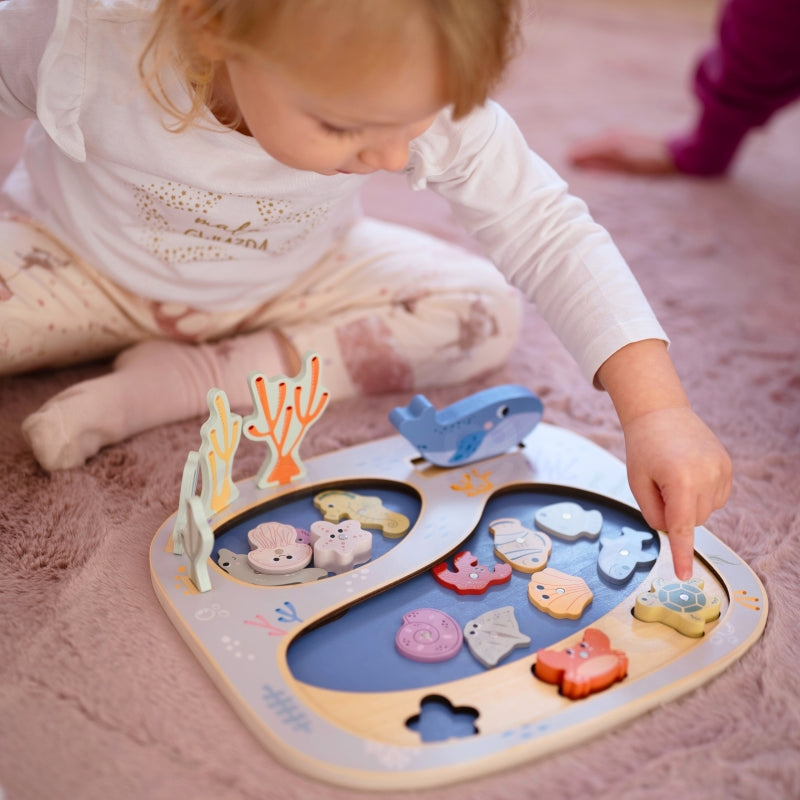 TOOKY TOY Vang de Vis Behendigheidsspel Montessori Puzzel