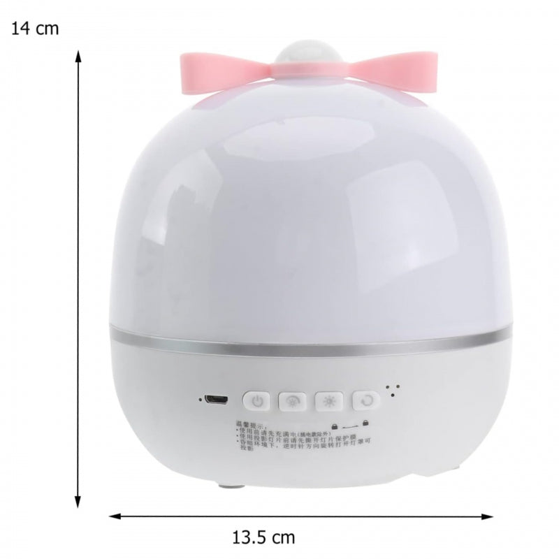 WOOPIE Sterrenprojector "Magische Dromen" voor kinderen, LED-projector met 6 standen