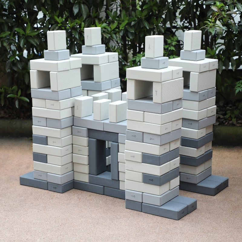 CLASSIC WORLD Mega Bouwstenen - EVA Bricks - Zacht voor de Bouw - 90 stuks