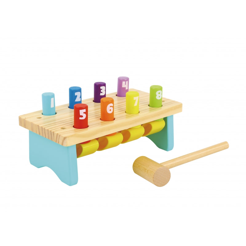 TOOKY TOY Houten Hamer en sla spel met Hamer
