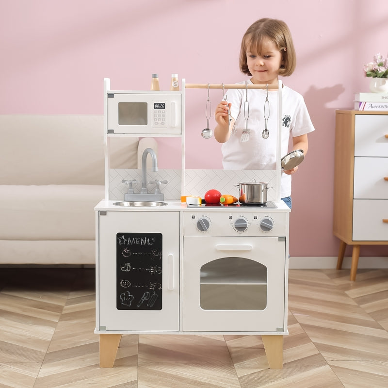 VIGA Houten Speelgoedkeuken + Accessoires en Geluid