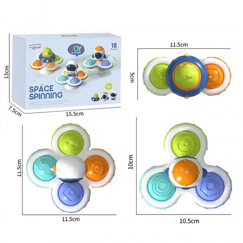 WOOPIE Kosmische Fidget Spinner Pop-it – set van 3 - Voor baby’s!