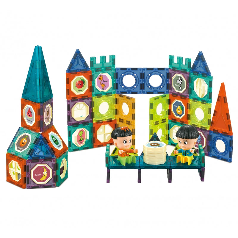 WOOPIE Magnetische Bouwblokken Kasteel 98 stuks