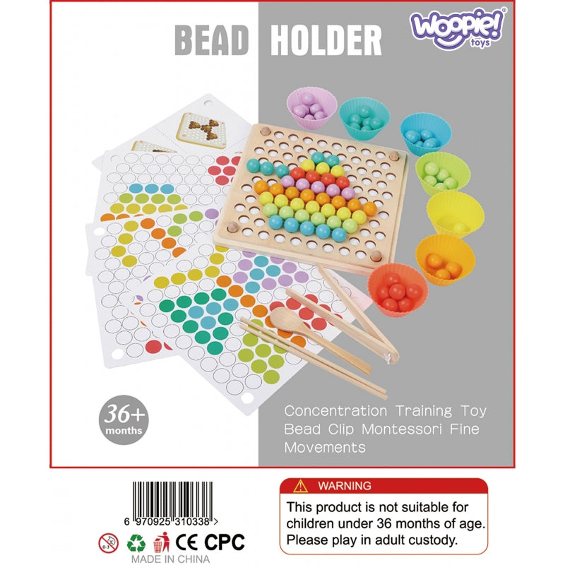 WOOPIE Gekleurde Balletjes Puzzel - Telraam - Mozaïek Sorteerder - Montessori Speelgoed