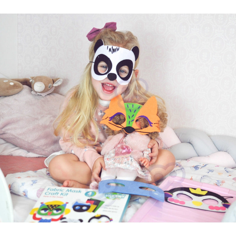 WOOPIE ART&FUN Creatieve DIY Set maskers - Maak je eigen maskers - 4 stuks