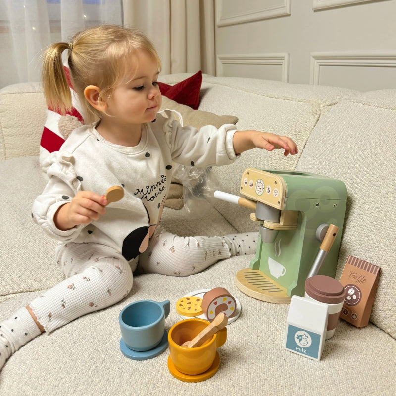 WOOPIE GREEN Houten Koffiezetapparaat Barista 25 stuks - koffiebar