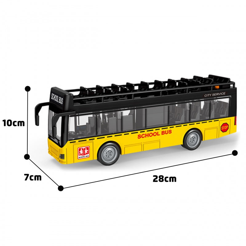 WOOPIE Speelgoed Bus met Licht en Openende Deuren