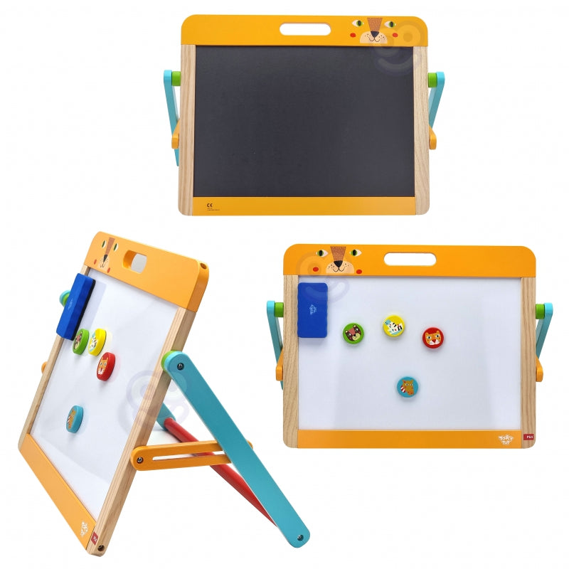 TOOKY TOY Educatief Bord 2-in-1 Magnetisch & Krijtbord voor Kinderen