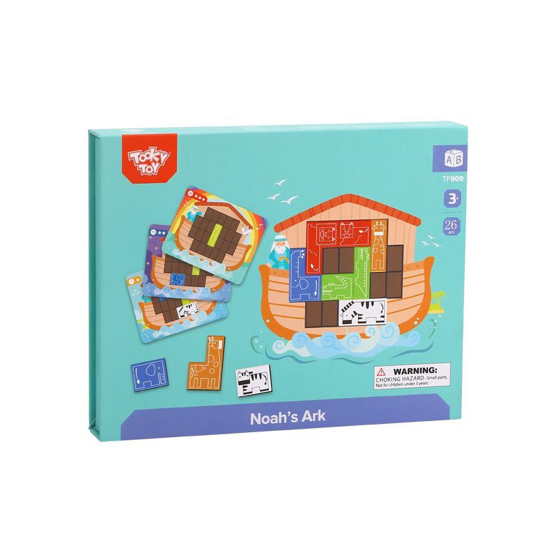 TOOKY TOY Magnetische Tetris Ark van Noach puzzel 26 stuks