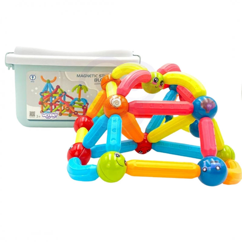 WOOPIE Magnetische Bouwstenen - 128 stuks