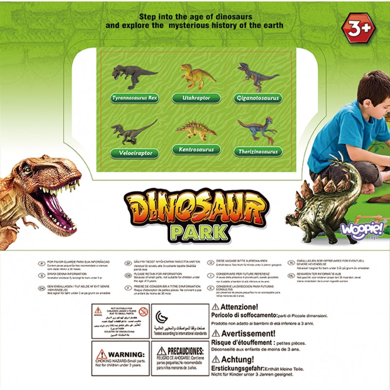 WOOPIE Speelgoed Dinosaurussen Figuren inclusief Speelmat en Accessoires 23 stuks