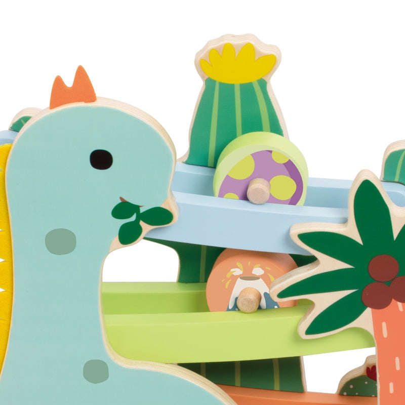 CLASSIC WORLD Kleurrijke Dinosaurusspeelbaan met Glijbaan 5-delig