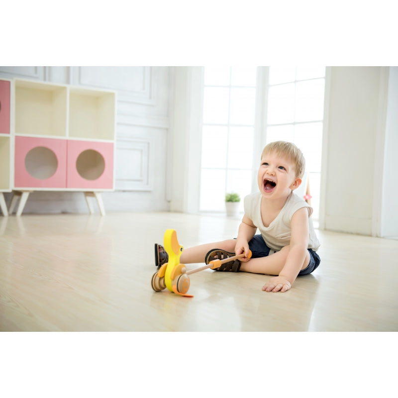 CLASSIC WORLD Houten Duwspeelgoed Eendje voor Kinderen