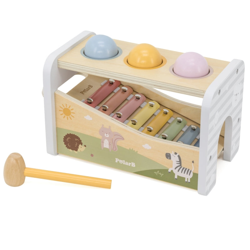 VIGA Houten Tap Tap Xylofoon 2 in 1 set