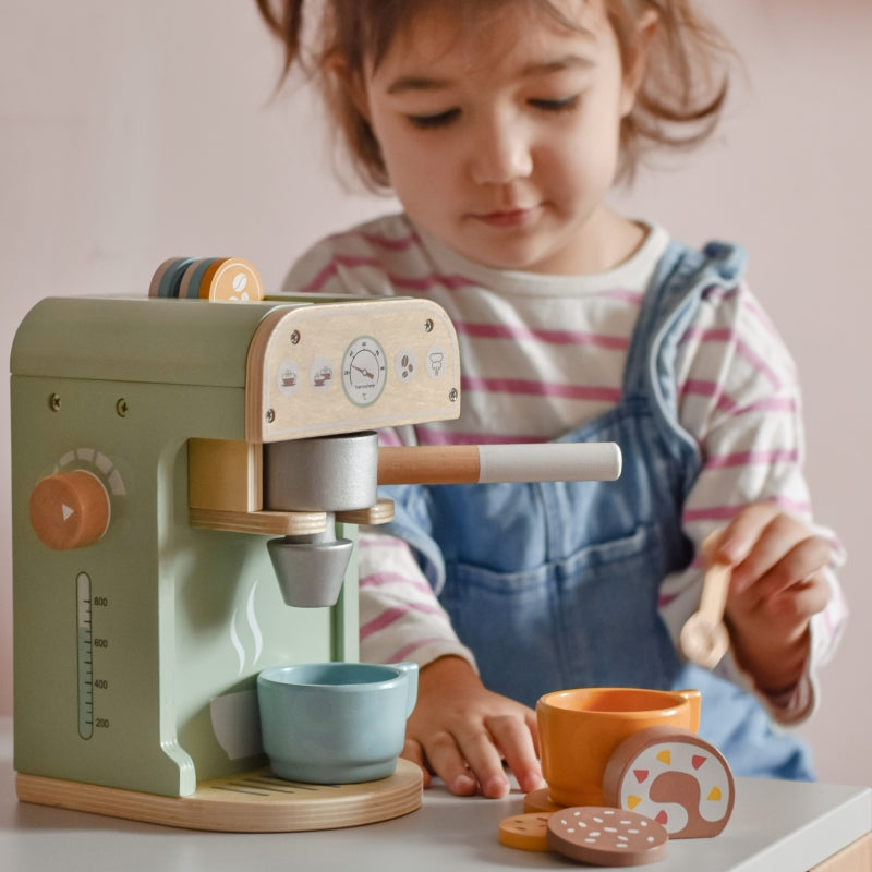 WOOPIE GREEN Houten Koffiezetapparaat Barista 25 stuks - koffiebar