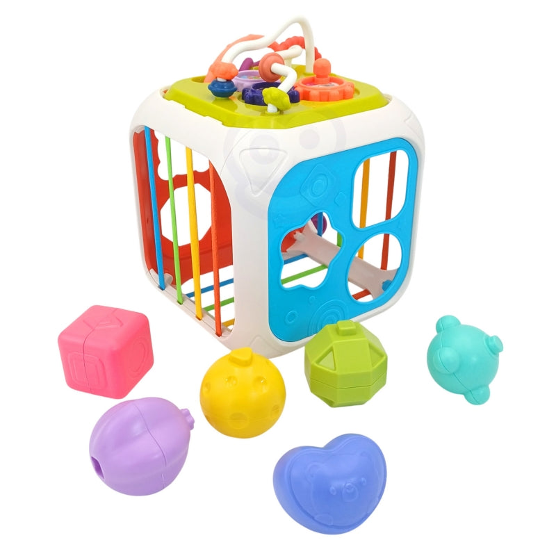Woopie sensorische educatieve activiteitenkubus voor Baby's