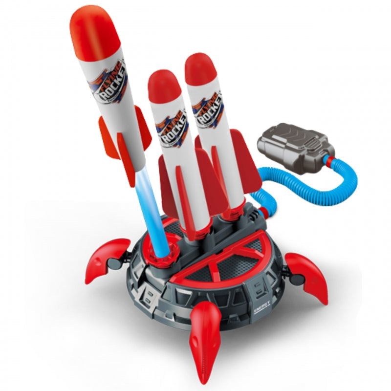 WOOPIE Speelgoed Schuimraket Launcher 6 stuks - Lanceer je eigen raketten tot wel 30 meter hoog!