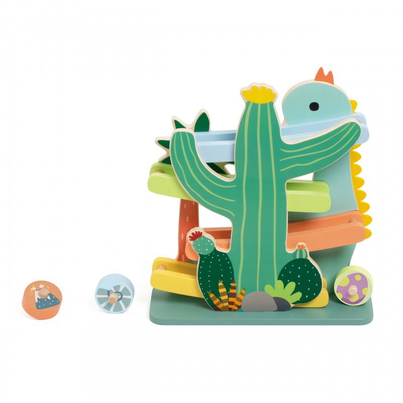 CLASSIC WORLD Kleurrijke Dinosaurusspeelbaan met Glijbaan 5-delig